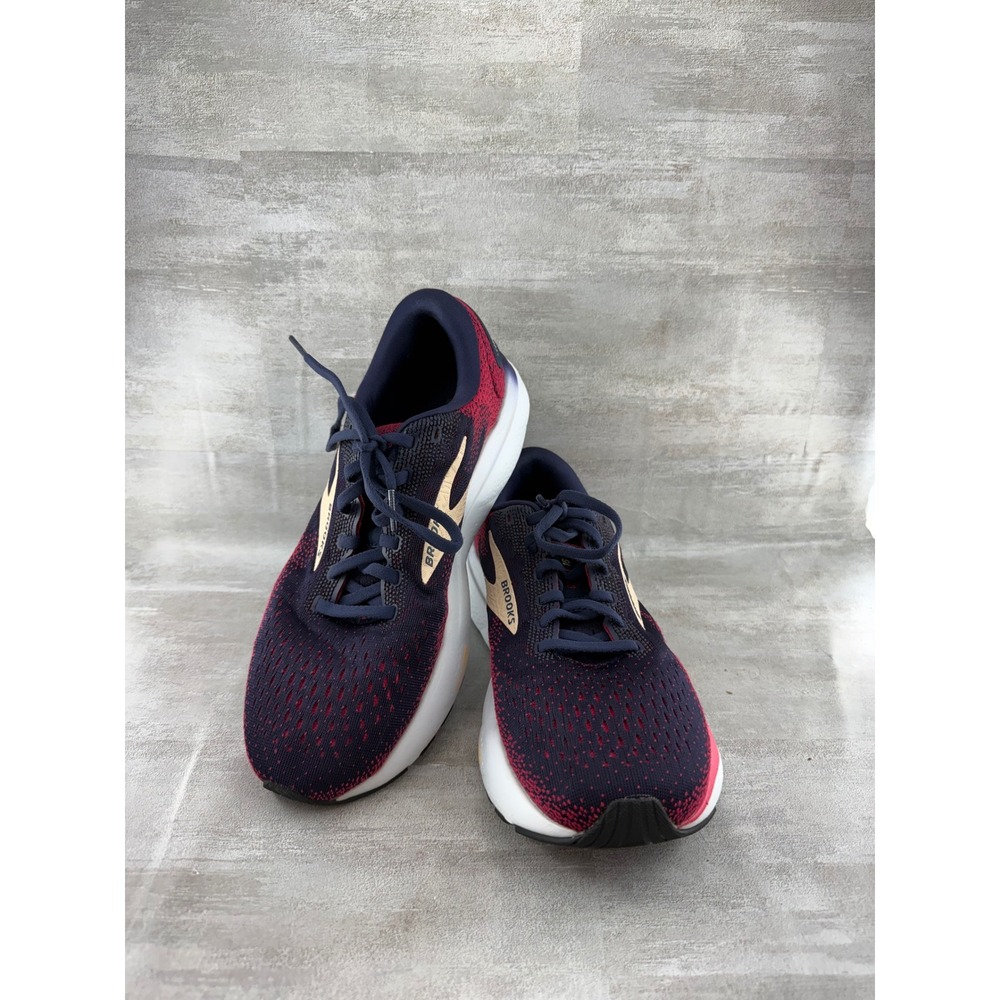 Brooks Ghost 16 Women Running Shoes Navy Pink Gold 1204071B422 Size 9.5B